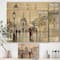 Designart - Love in Paris I - Romantic French Country Print on Natural Pine Wood